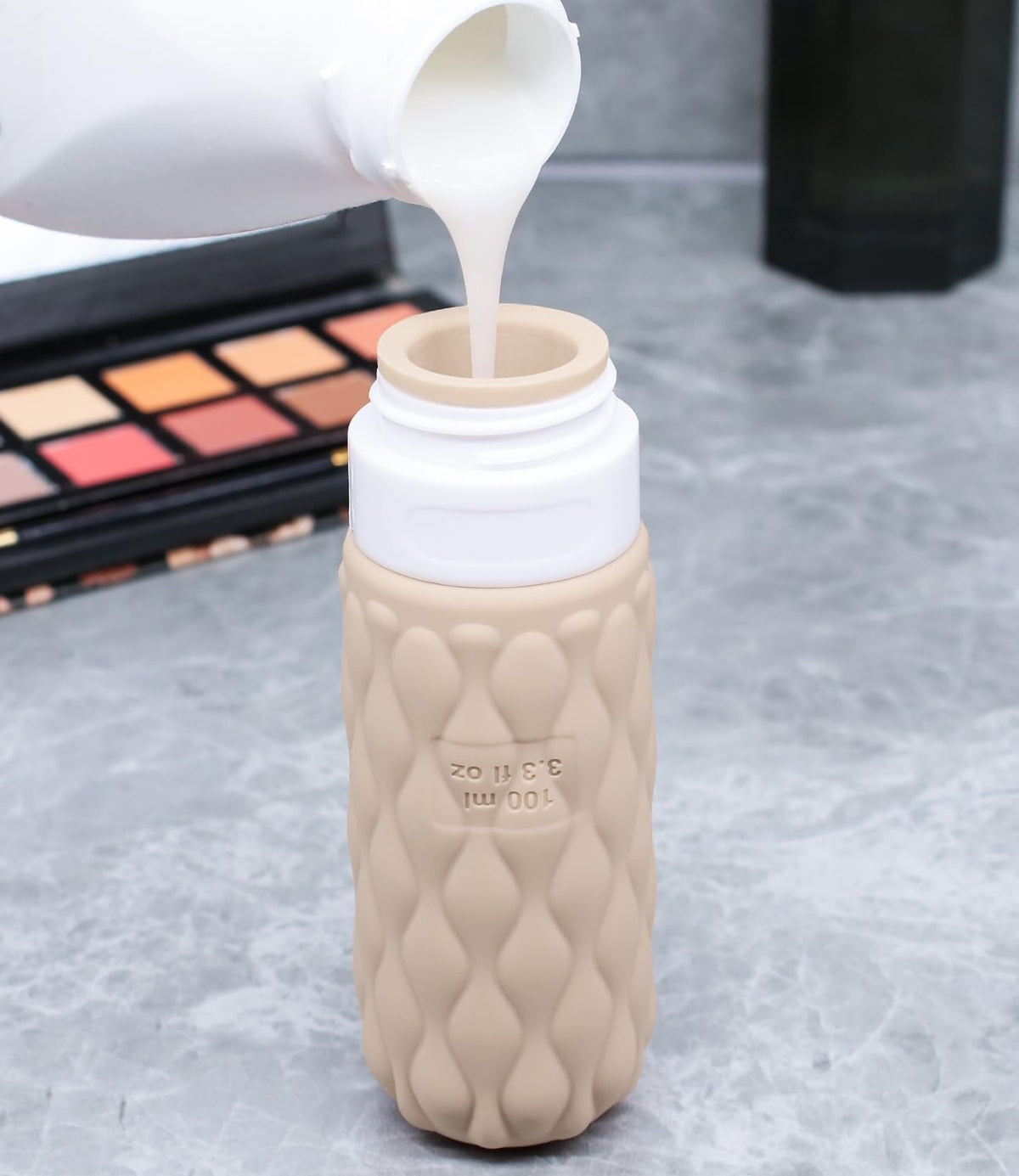 100ml Silicone Travel Bottles for Toiletries for Shampoo and Conditioner