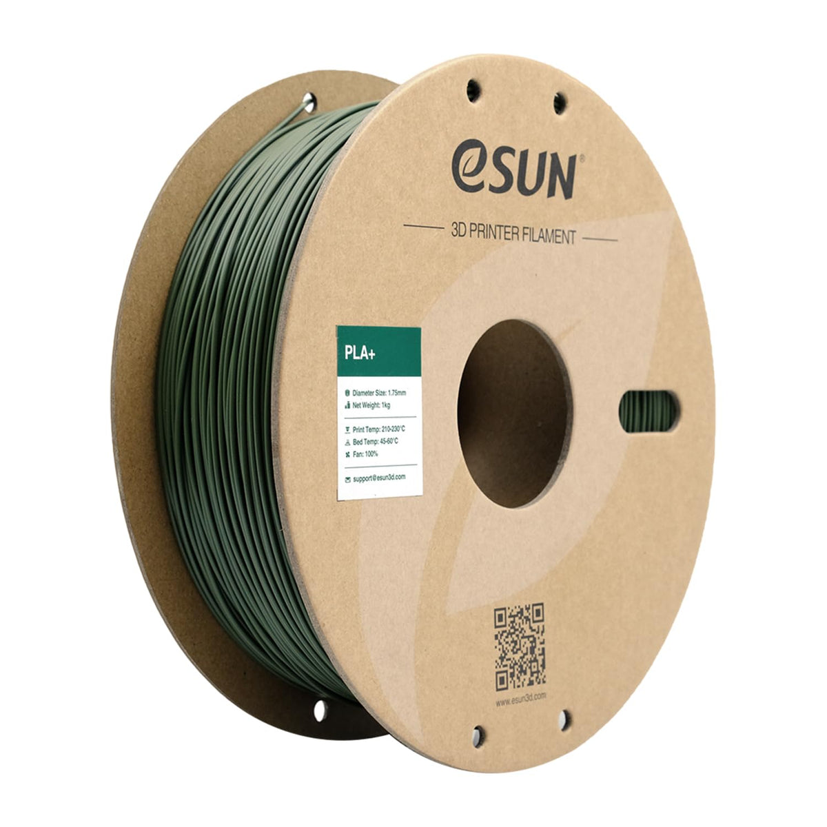 eSUN PLA+ 3D Printing Filament 1KG(2.2lbs), Enhanced Toughness, Cold White