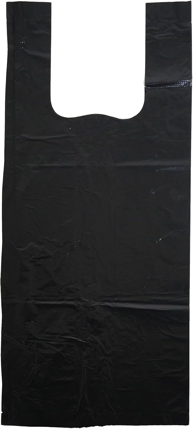 Rosewood Dog Poo Bags with Handles - 100 Easy Clean-Up Poop Bags, Loose Packed Dog Waste Bags with Tie Handles, Lightly Scented, Black