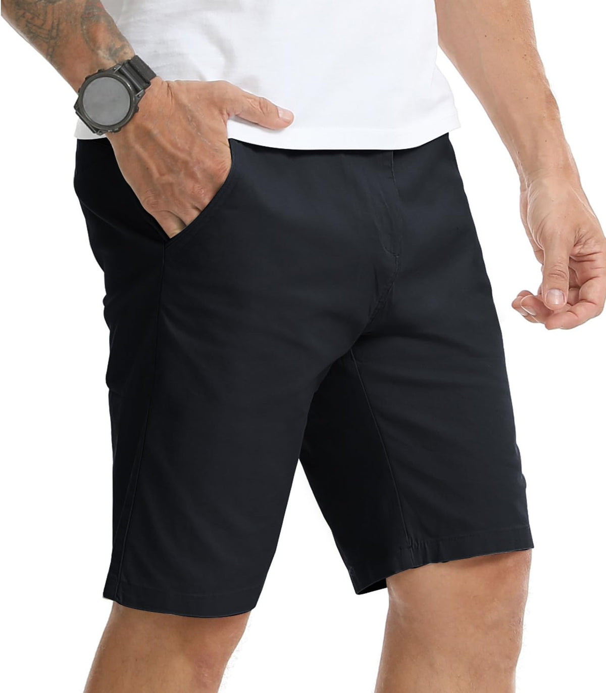 Men’s 7”/ 9” Chino Shorts Casual Elasticated Waist with 4 Pockets