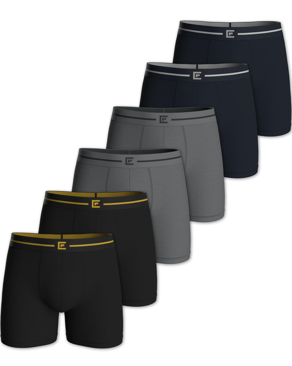 Pierre Calvini Bamboo Mens Boxers - Mens Underwear Multipack (3/6Pk)