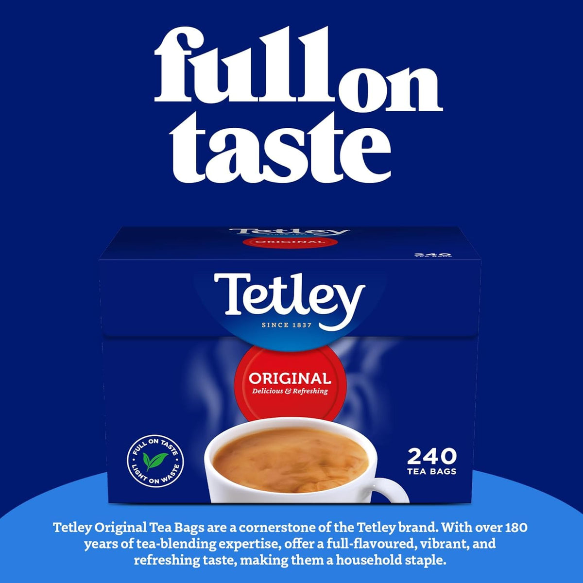 Tetley Original Black Tea, Pack of 160