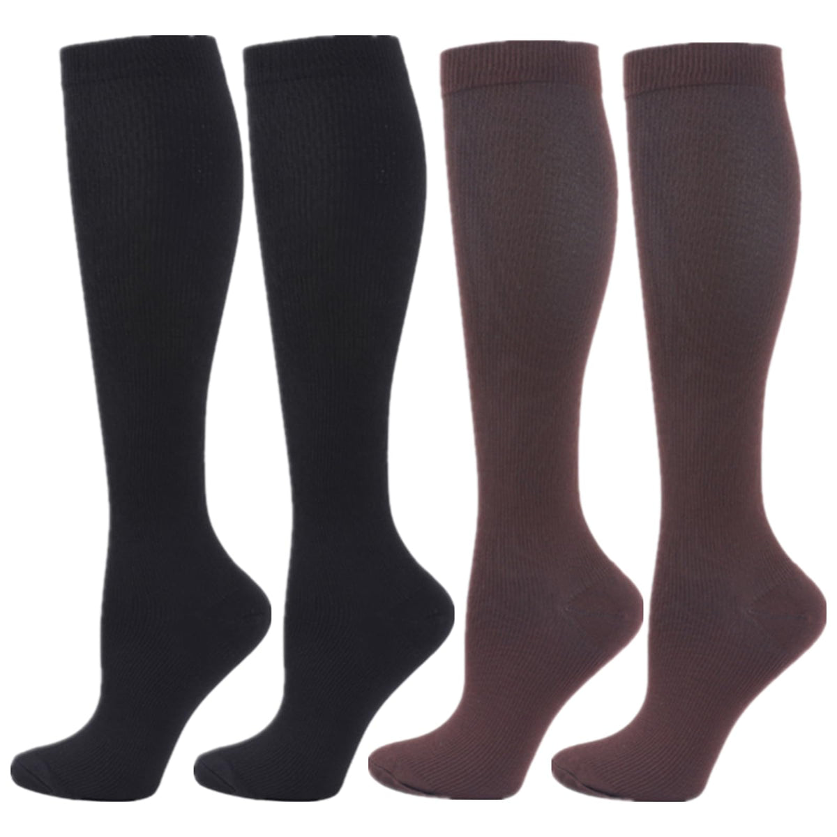 Compression Socks for Women Men, 2/3/4/6 Pairs 20-25mmHg Knee High Socks Compression Stockings for Sport, Athletic, Edema, Diabetic, Varicose Veins, Travel, Pregnancy, Nursing