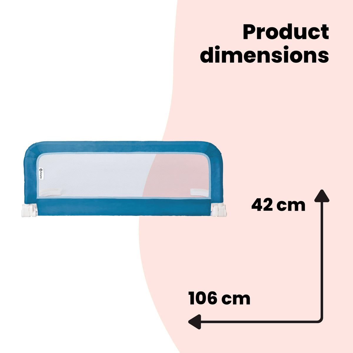 Safety 1st Portable Bed Rail 106 × 42 cm, Pink