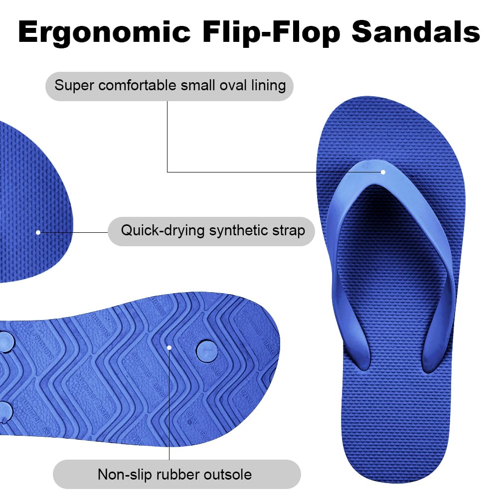 Aomig Unisex Flip Flops Ladies Girls Mens Flatform Beach Flip-Flop Slim Rubber Flip Flops Women's Yoga Mat Comfortable Beach Platform Sandals Slip-Resistant Flat Flip Flops