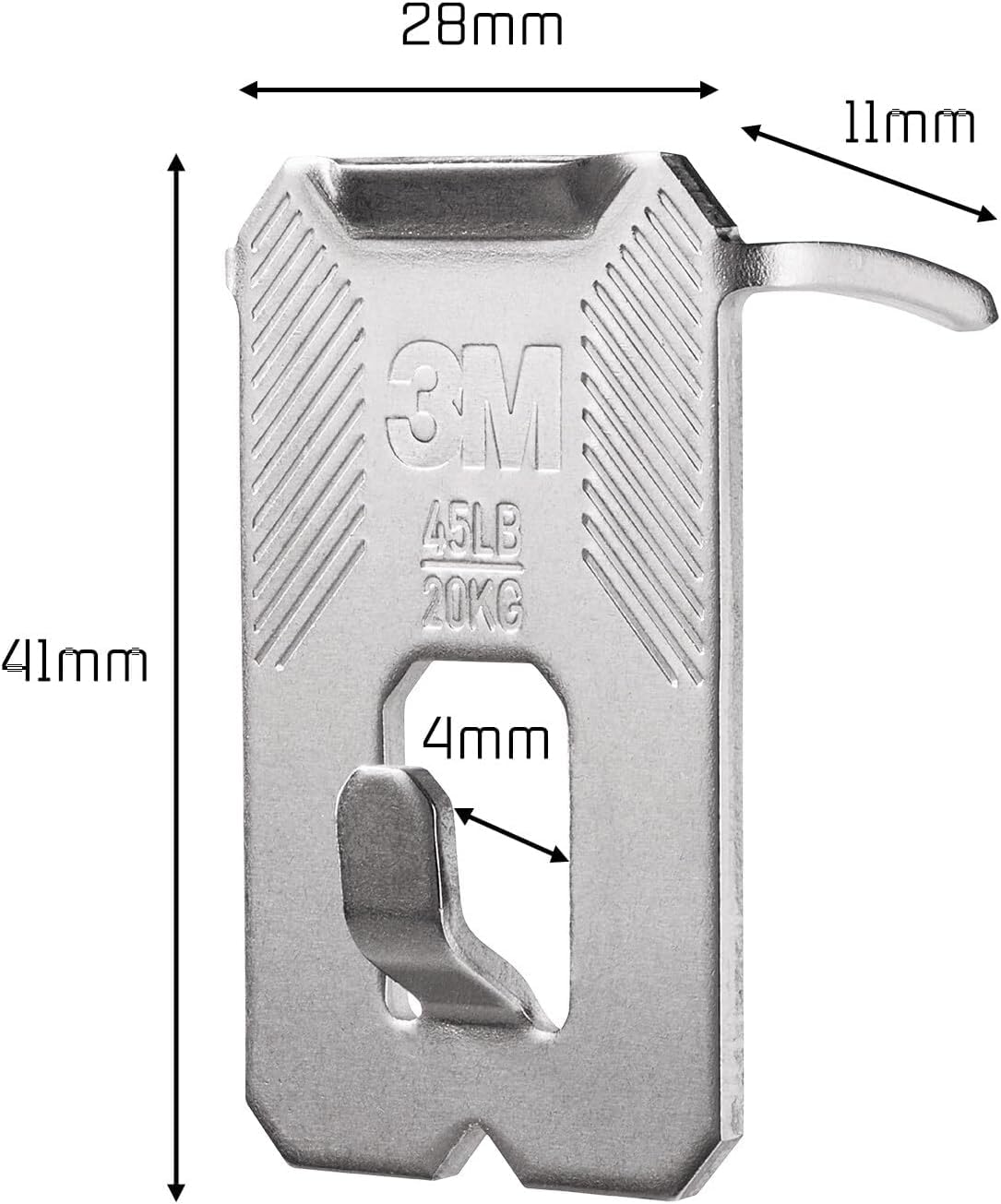 3M Claw Plasterboard Picture Hanging Wall Hooks For Hanging Home Décor, 4 Hangers, Holds up to 7 kg - Ideal for Heavyweight Items