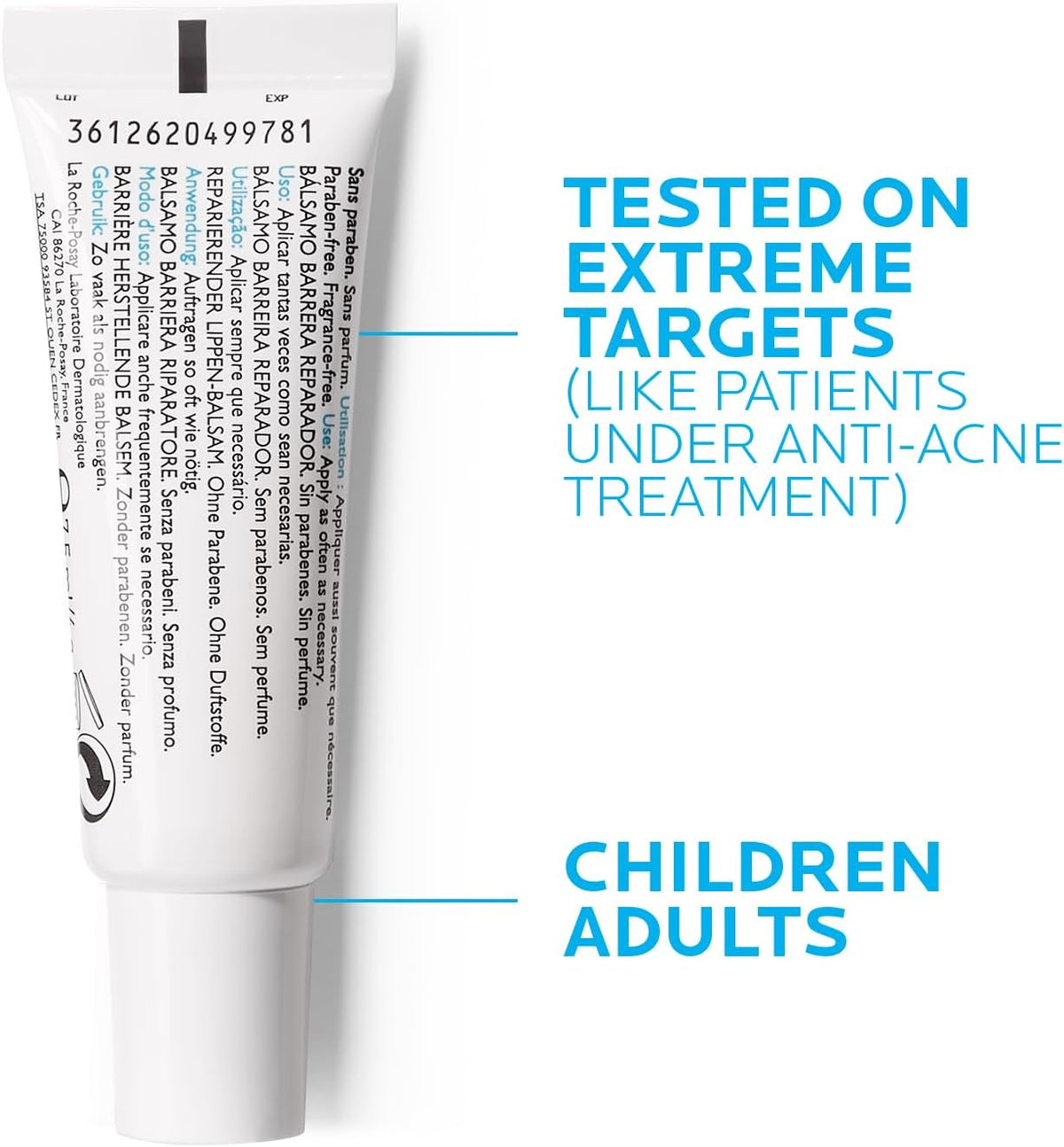 La Roche-Posay Cicaplast Lip Balm, Repairing Treatment for Dry Lips, 7.5ml