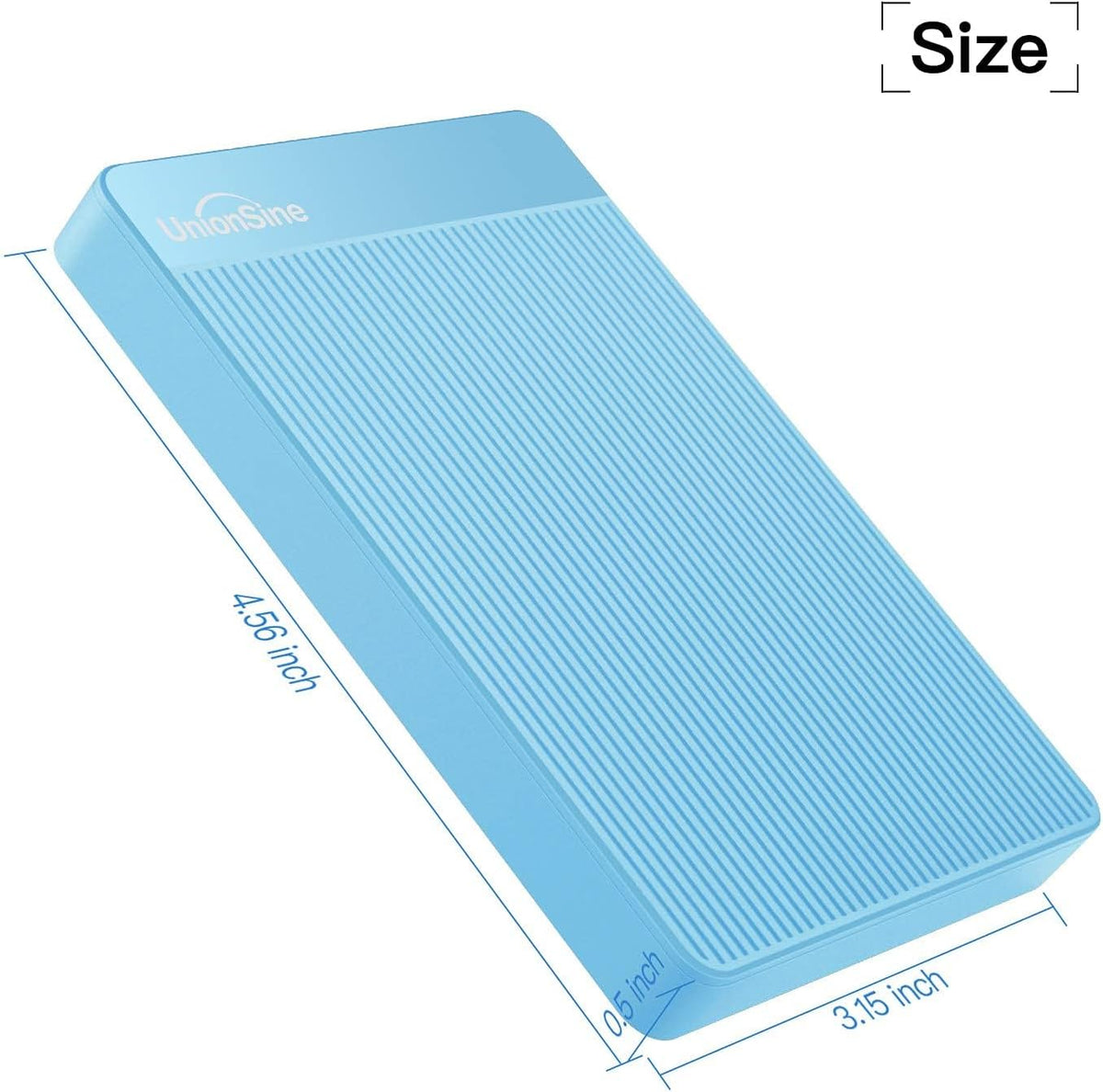 UnionSine External Hard Drive 1TB Ultra Slim Portable Hard Drive USB 3.0 HDD Storage Compatible for PC,Mac, Laptop, Xbox, Xbox one, PS4(Blue) HD2510