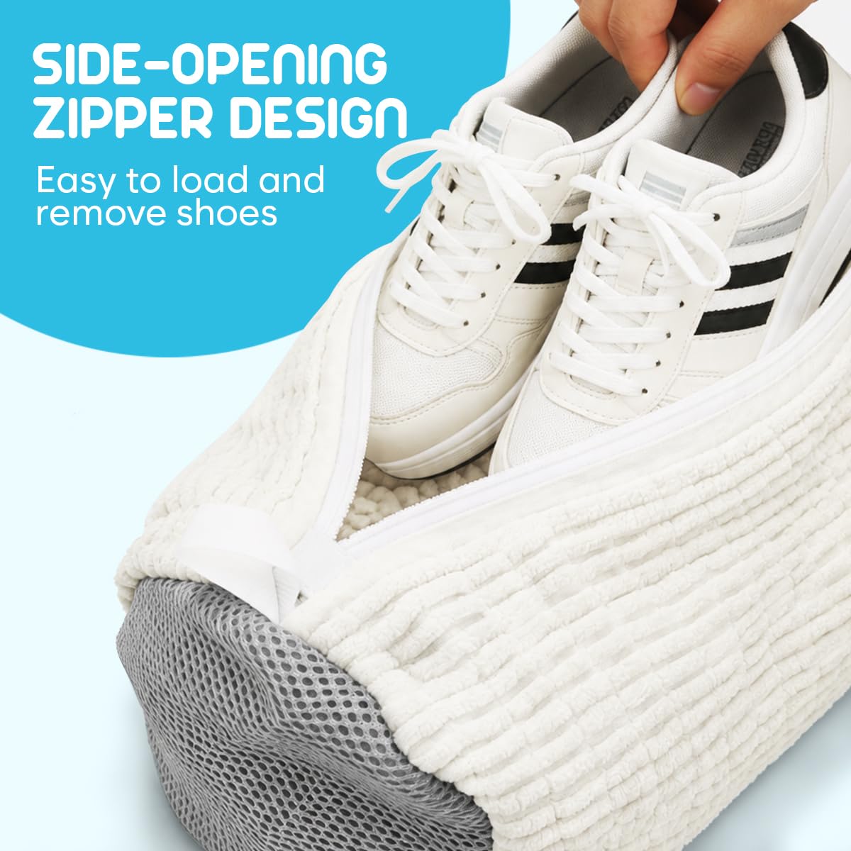 Shoe Washing Bag, 2 Pack, for Washer and Dryer, Reusable Cleaning Sack