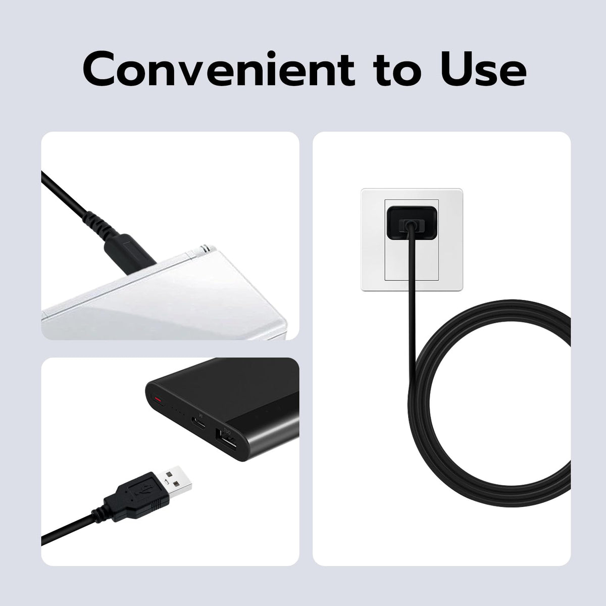 Mcbazel 1.2m Charging Cable for Nintendo DS Lite Only, Play and Charge Lead