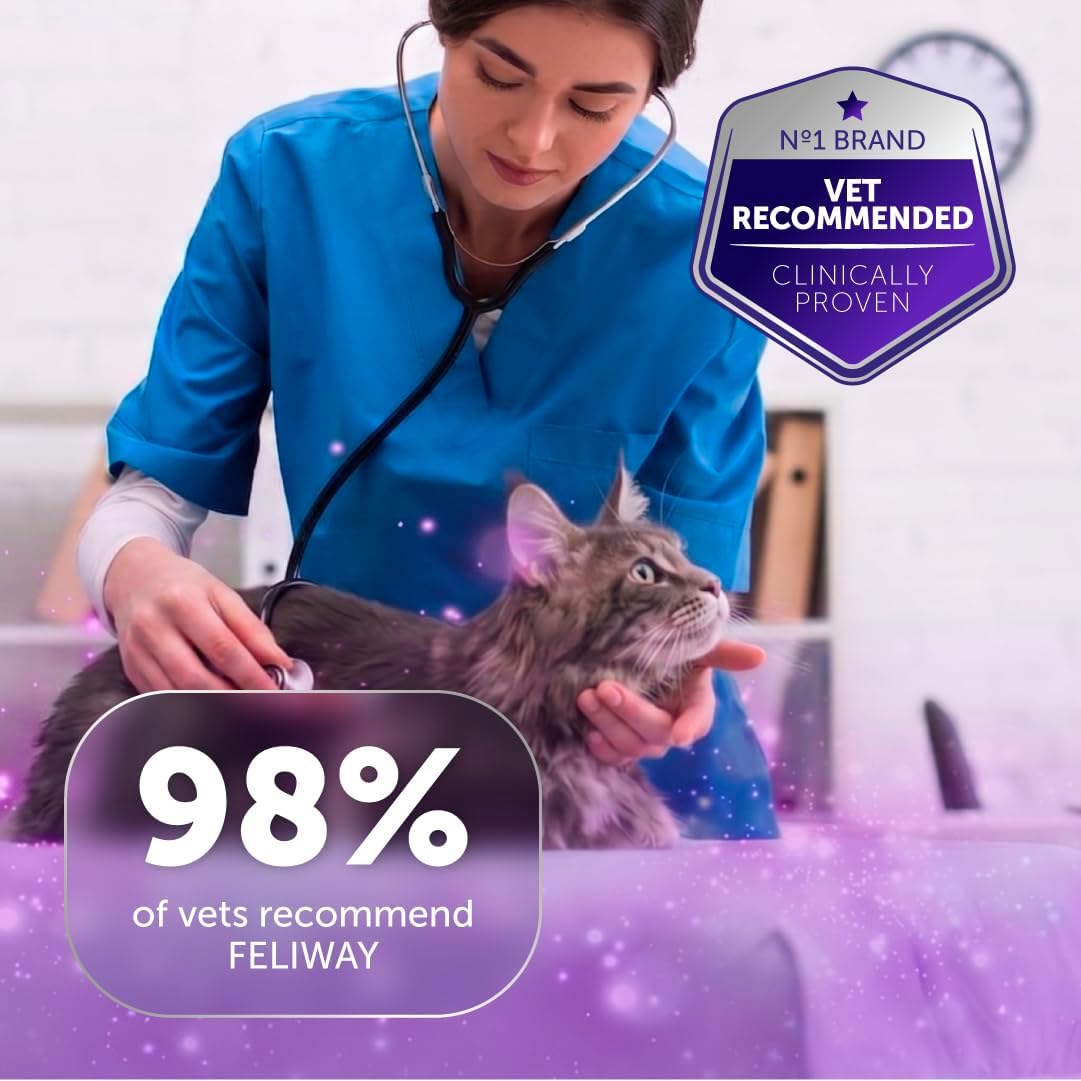 FELIWAY Optimum Cat Calming Plug-In Pheromone Diffuser Starter Kit