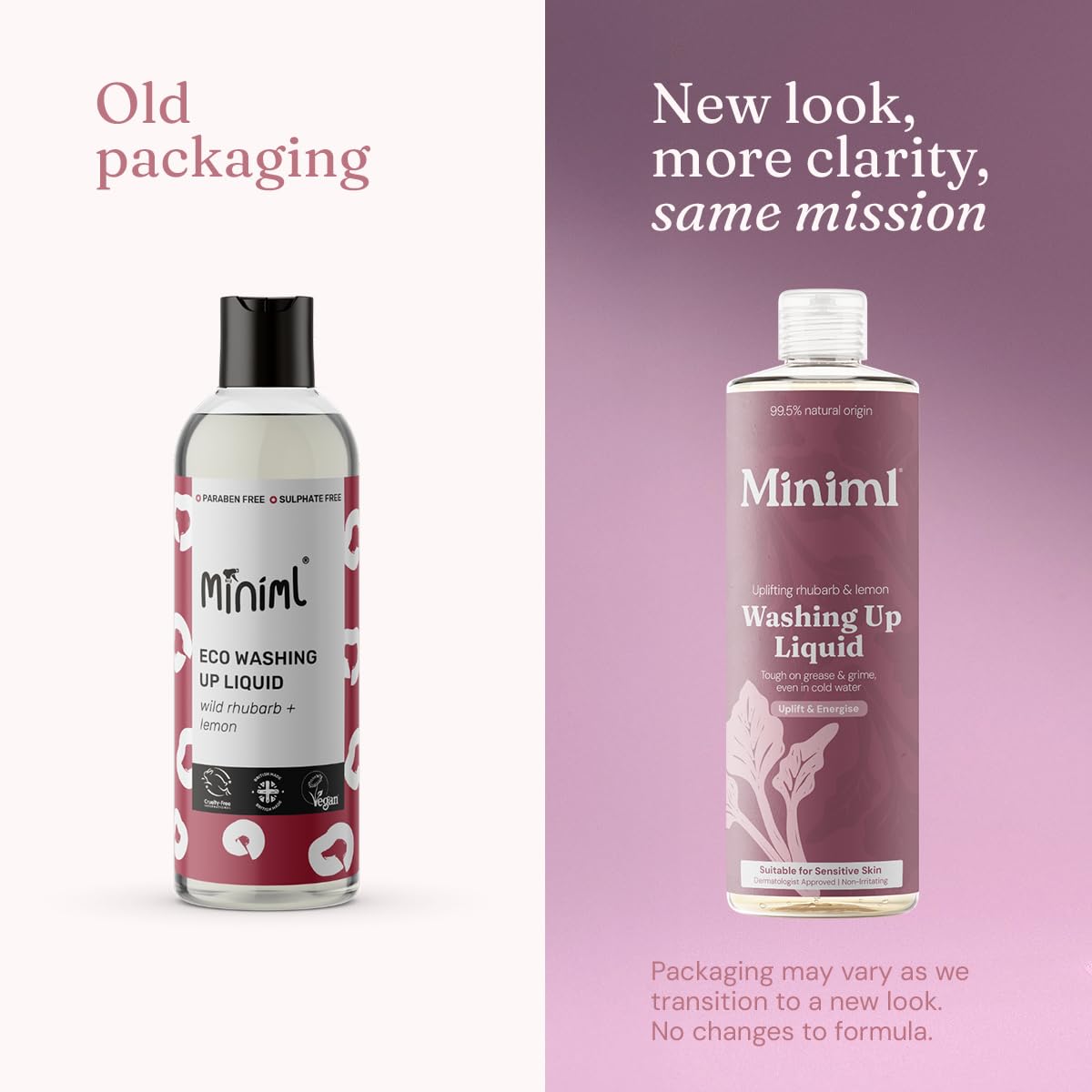 Miniml Eco Washing Up Liquid 5L Refill – Wild Rhubarb & Lemon
