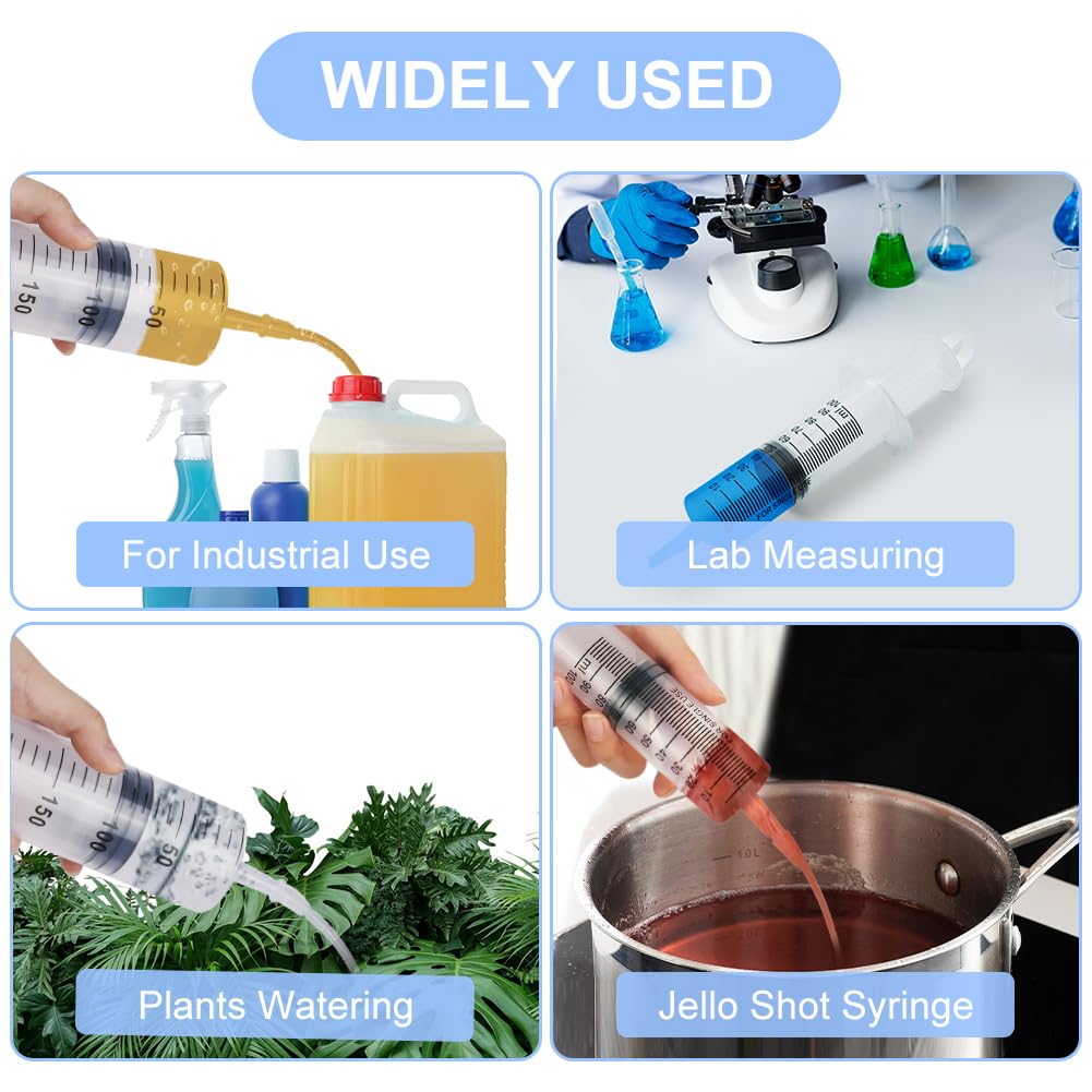 OFFCUP Plastic Syringes, 3pcs 20ML No Needle Syringe Individually Packaged