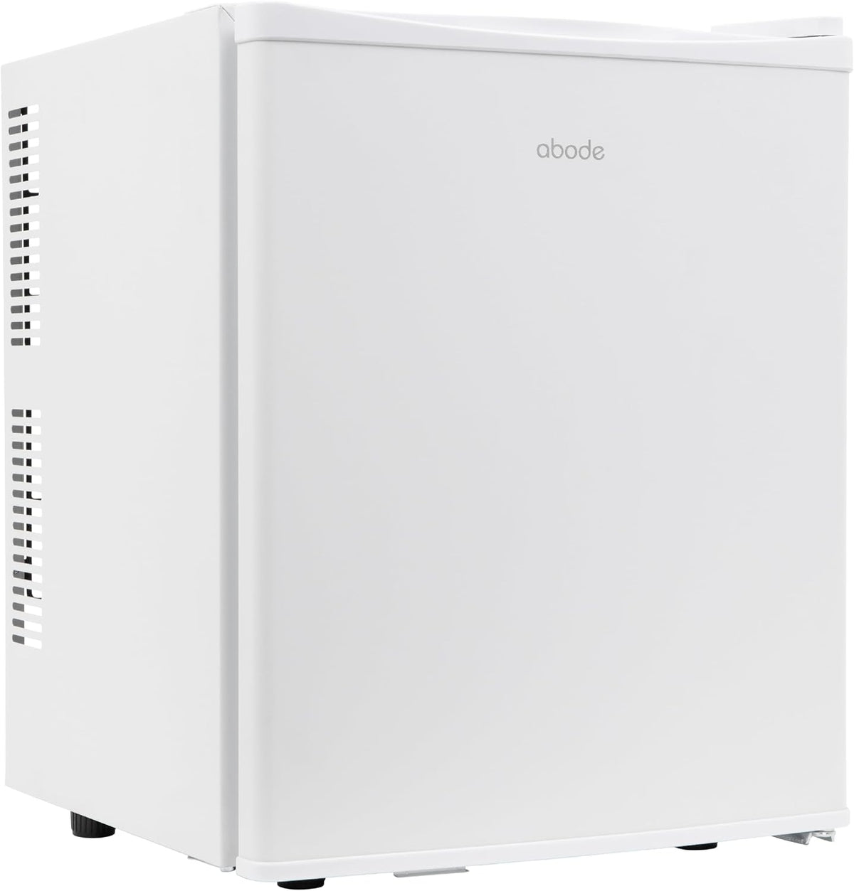 Abode Quiet Mini Cooler 25L Thermoelectric for Drinks with Adjustable Thermostat, Portable in White, Compact For Bedroom, Home, Caravan with Reversible Door A25THBC102W