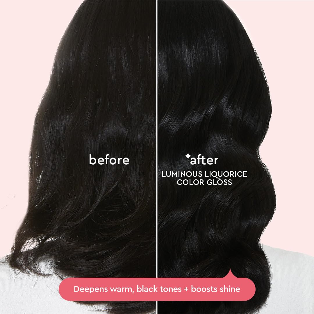 Glaze Supergloss Color Conditioning Gloss – Hydrating Semi-Permanent Colour Hair Gloss & Shine Boost – For Natural, Unbleached Dark Brown Hair – 190ml - Sleek Espresso