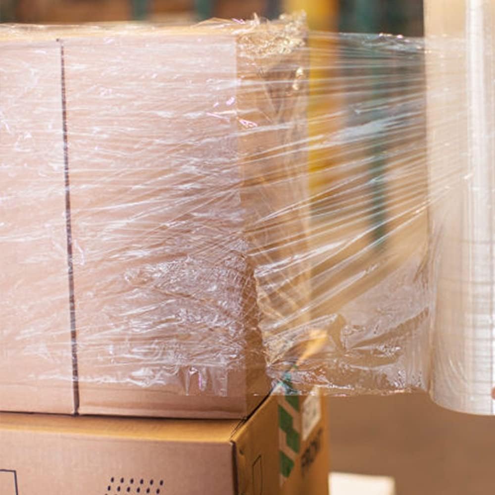 G4GADGET Heavy Duty Pallet Wrap 400mm x 200m Elongation | Strong Cling Film for Packaging, Moving & Storage | Tear Resistant, Waterproof & Moisture Proof Shrink Wrap Rolls