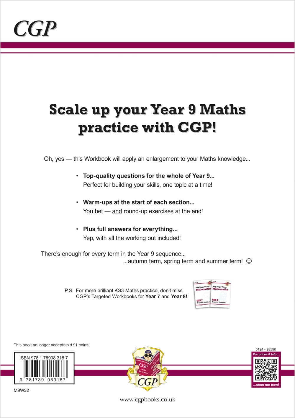 KS3 Year 9 Maths Targeted Workbook (with answers)