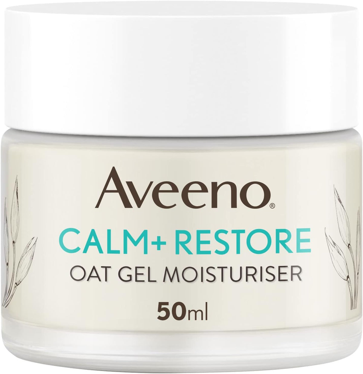 Aveeno Face Calm+Restore Oat Gel Moisturiser for Sensitive Skin (1x 50ml)