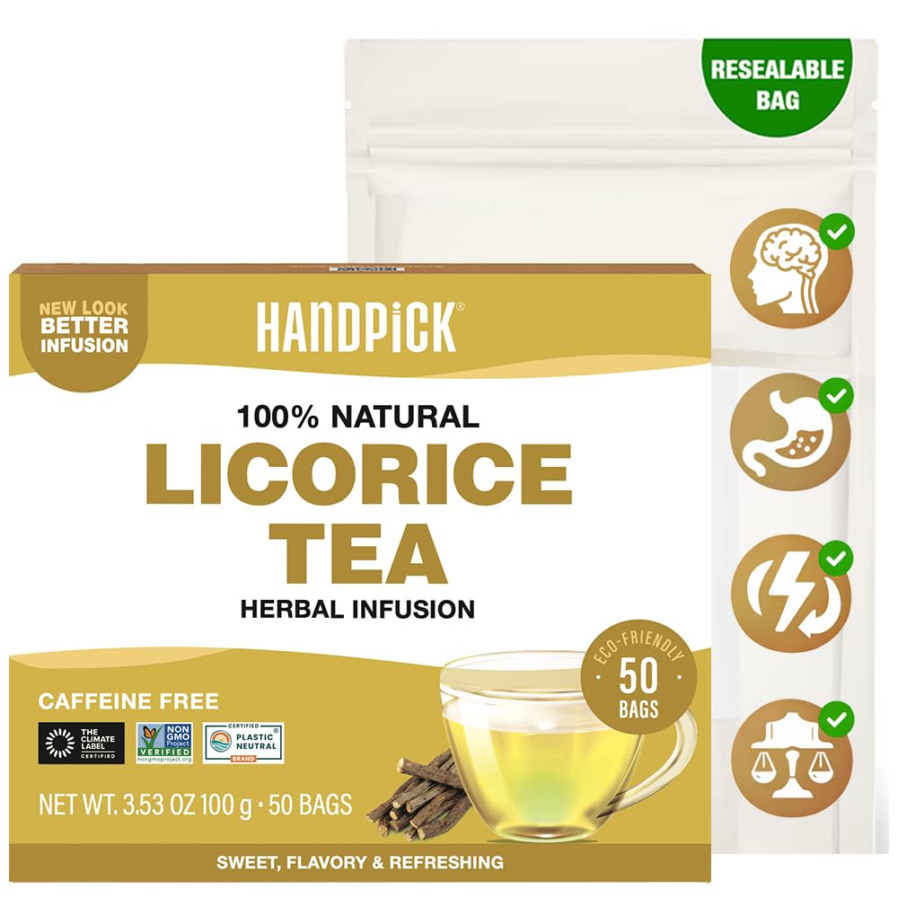 HANDPICK, Spearmint Tea Bags (100 Count), Spearmint Leaf Tea Bags