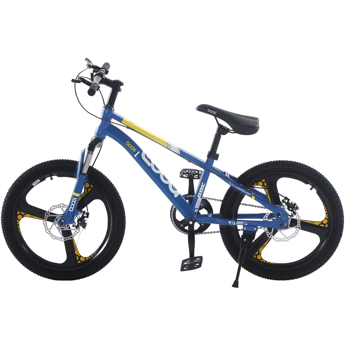 BSTSEL Kids Bike 18" 20" 22" 24" Inch Youth Bike Shock Absorber Bike,12.25-Inch Frame,V-Brakes,Suitable for 9-14 Year Old Boys and Girls Mountain Bikes Pink Blue Bicycle