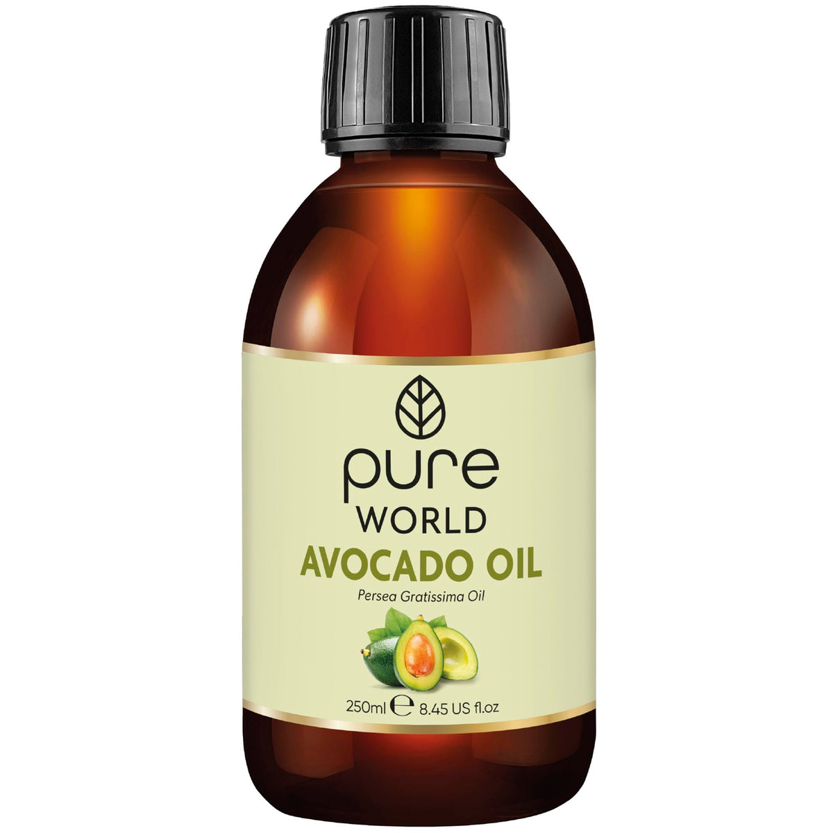 Pure World Natural Castor Oil 250ML Cold & Freshly Pressed 100% Pure and Undiluted Hexane Free Nourish Your Skin and Hair Eyebrows, Nails, Beard, Hair, Eyelash Growth Food Grade