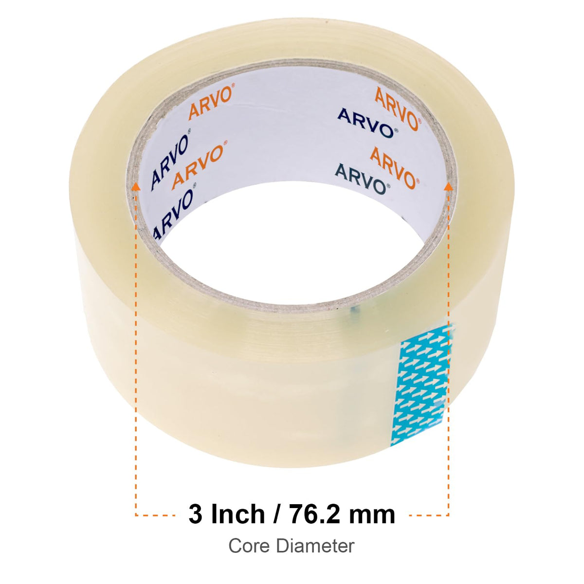 ARVO Brown Packing Tape 1 Roll with Low Noise (48mm x 60m) - Durable Parcel Tape for Packing Boxes, Secure Packaging for Moving House
