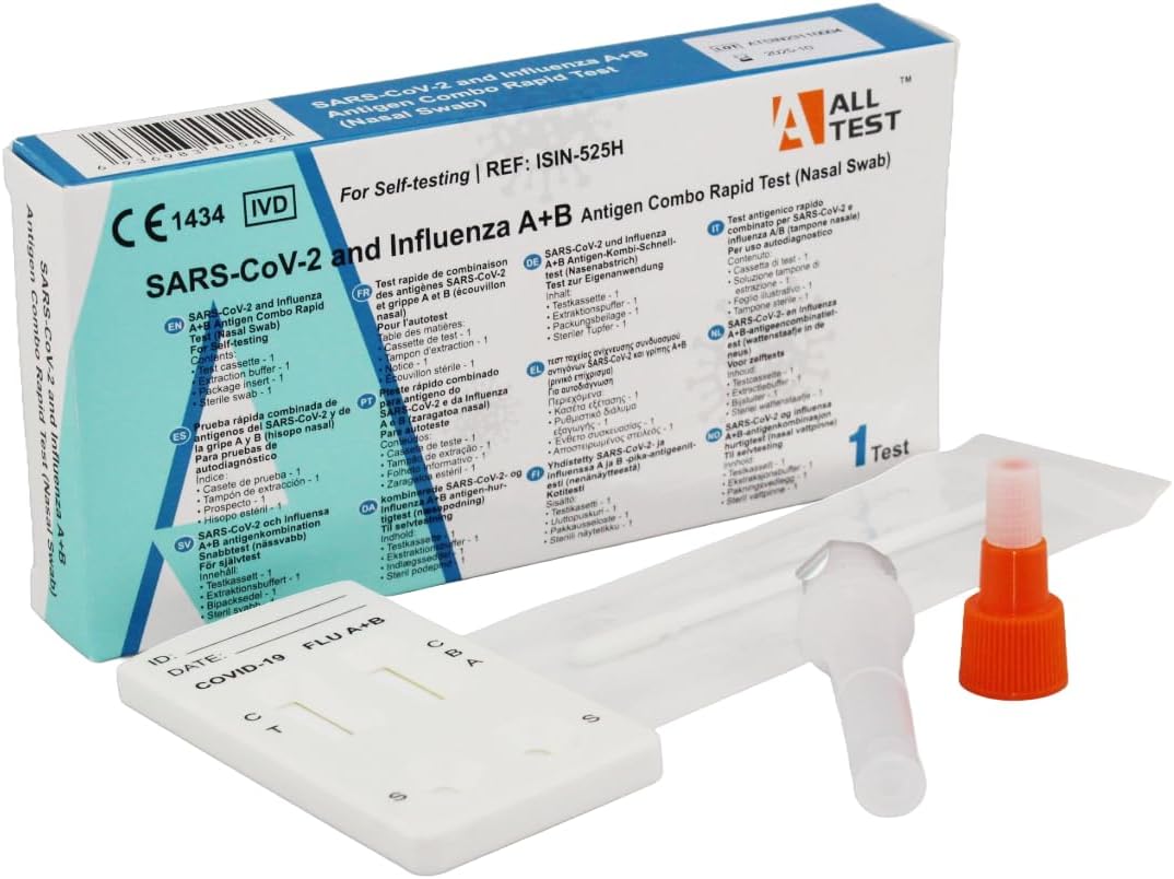 SARS-CoV-2 and Influenza A+B Antigen Combo Rapid Test (Nasal Swab)