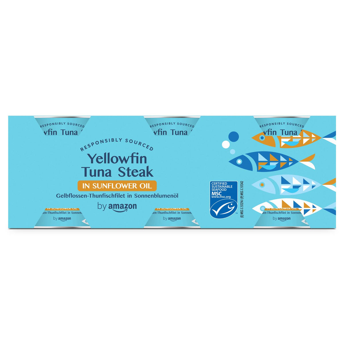 by Amazon MSC Skipjack Tuna Chunks in Spring Water, 4x145g