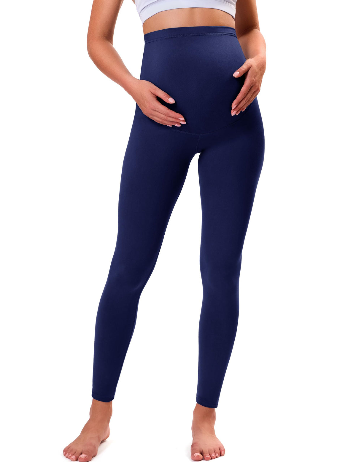 VALANDY Creamlush Over Bump Maternity Leggings for Women