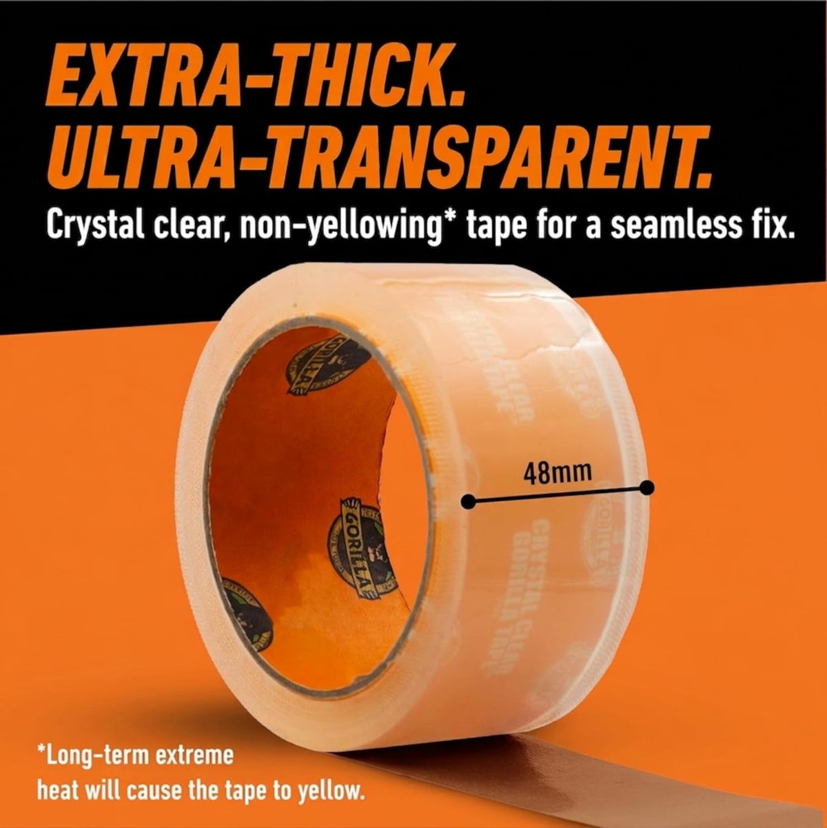 Gorilla Tape Crystal Clear 8.2m