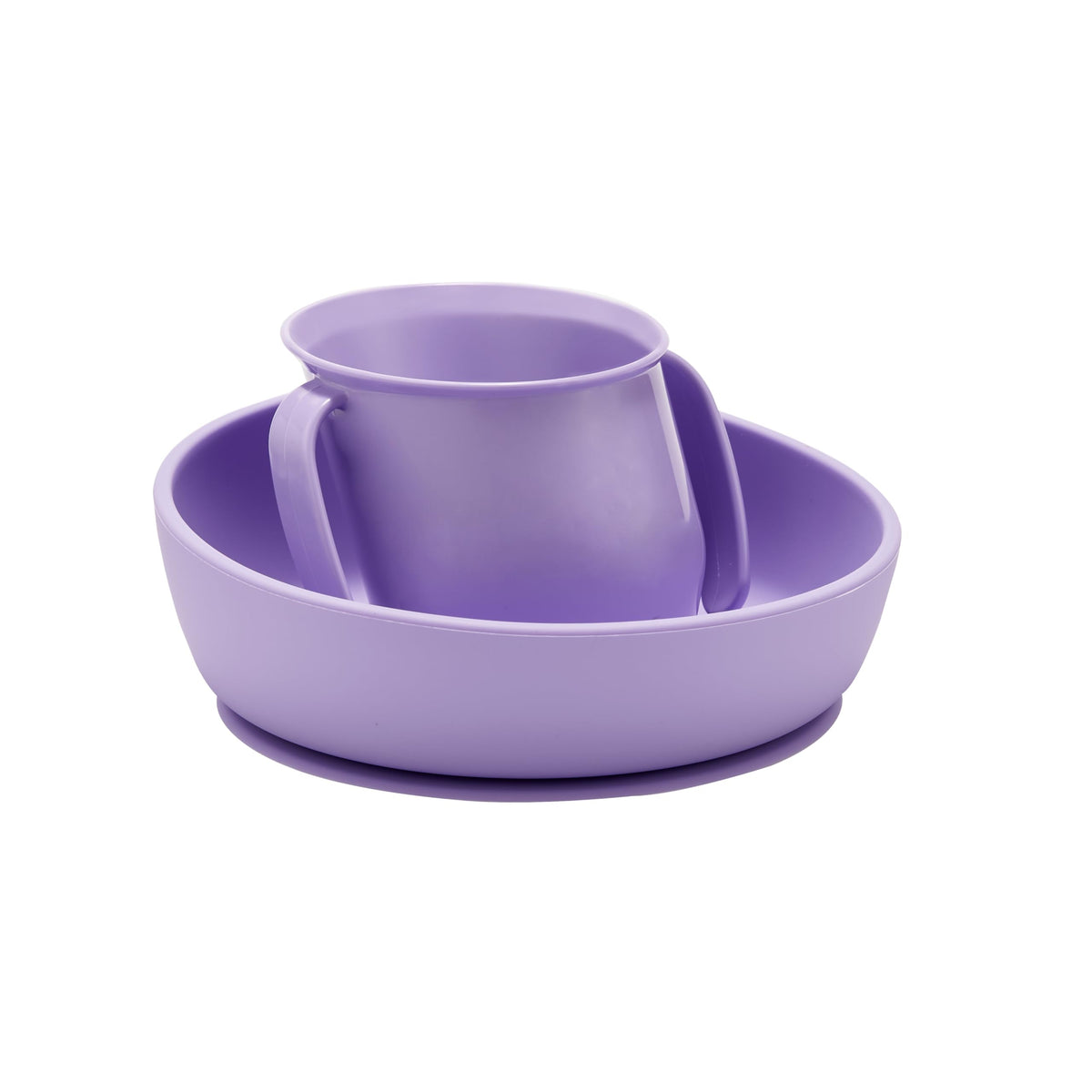 Doidy Cup, Open Cup for Training Baby 6 Months-3 Years, 200ml, Slanted Weaning Cup with Handles for Learning to Drink, BPA Free, 2 Pack (Orange)