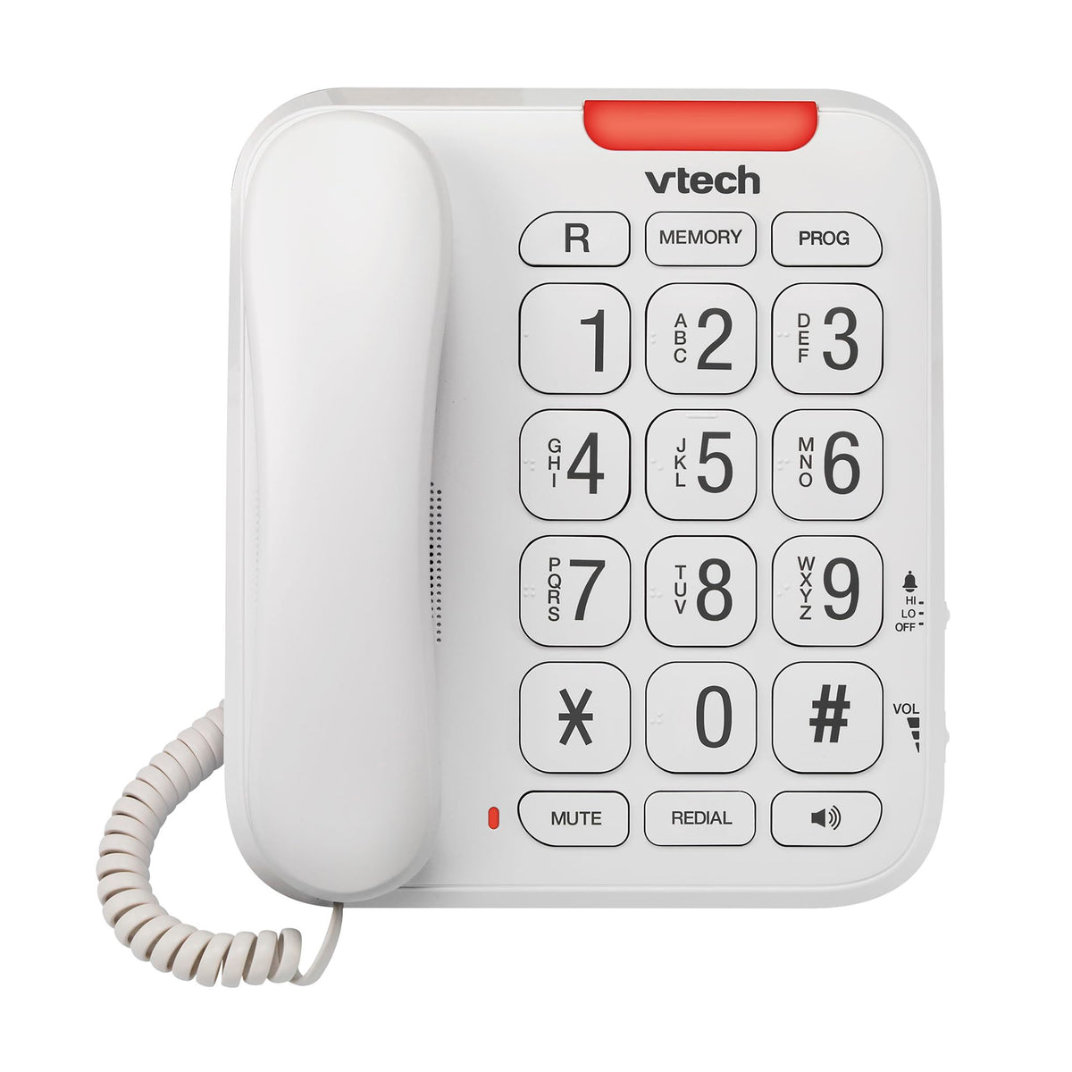 VTech CD1100 Trimstyle Corded Home Phone.No AC Power Required,Landline Phone with last number redial key,ringer control,receiver volume control,recall key,hearing aid compatible,table&wall mountable