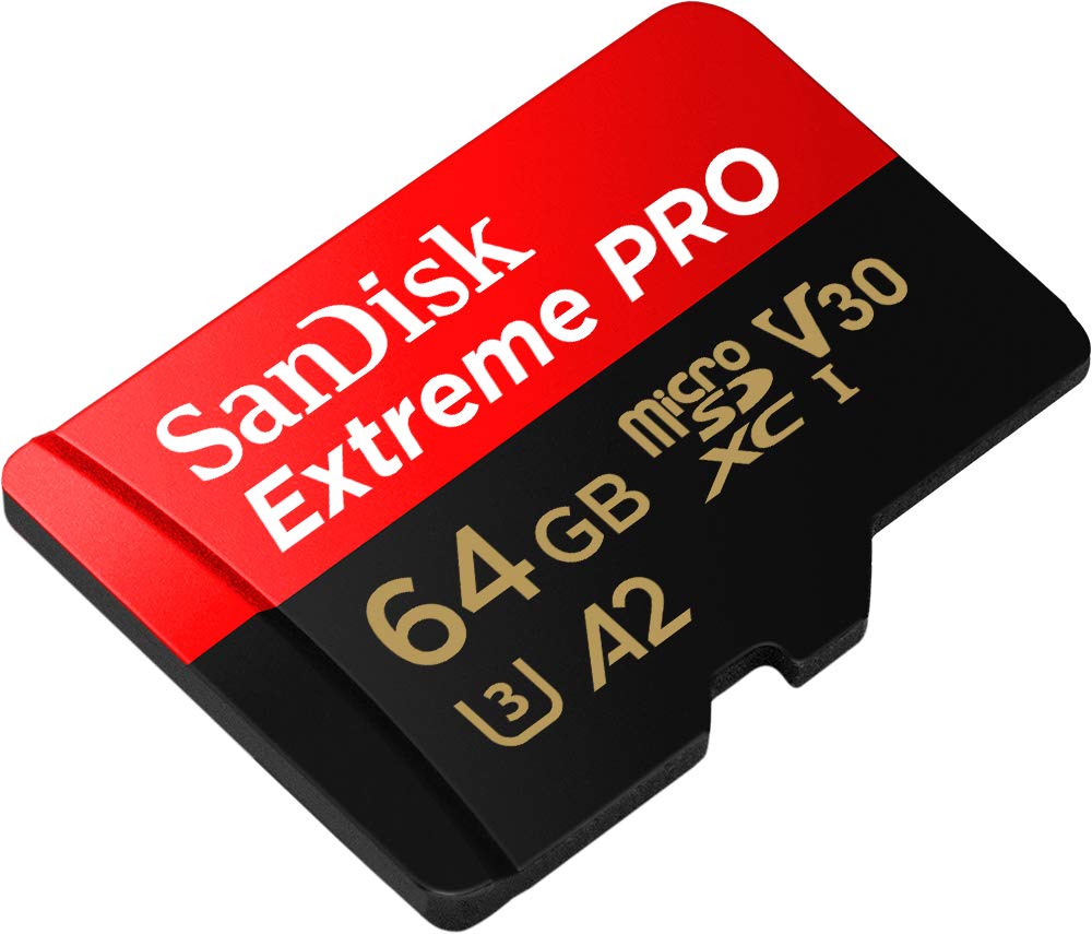SANDISK Extreme PRO microSD Card + Adapter 128GB, Up to 200MB/s Read Speeds
