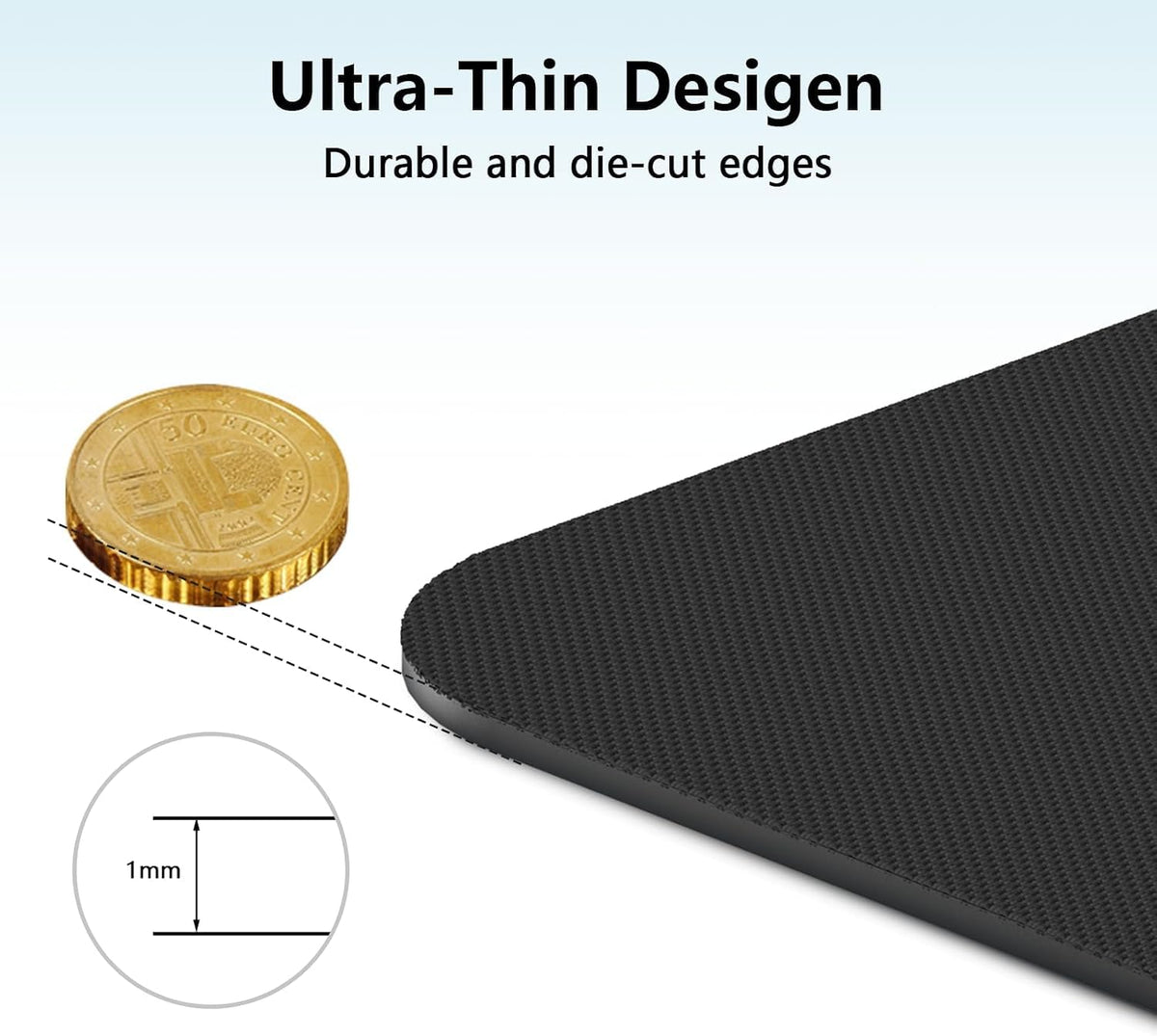 cimetech Gaming Mouse Pad 800 * 300 * 3 MM, Extended Large Mouse Mat Computer Keyboard Desk Pad with Anti-Slip Rubber Base Comfortable Waterproof Soft Cloth, Improved Precision and Speed - Black