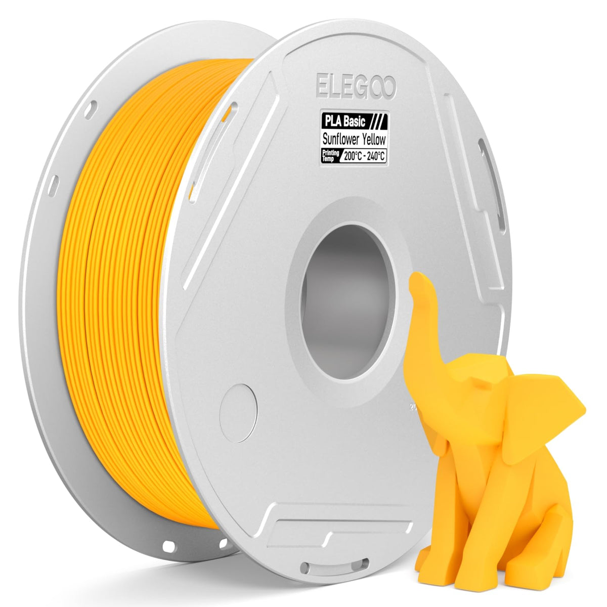 ELEGOO PLA Basic Refill 3D Printer Filament 1.75mm Red 1KG, Easy Storage