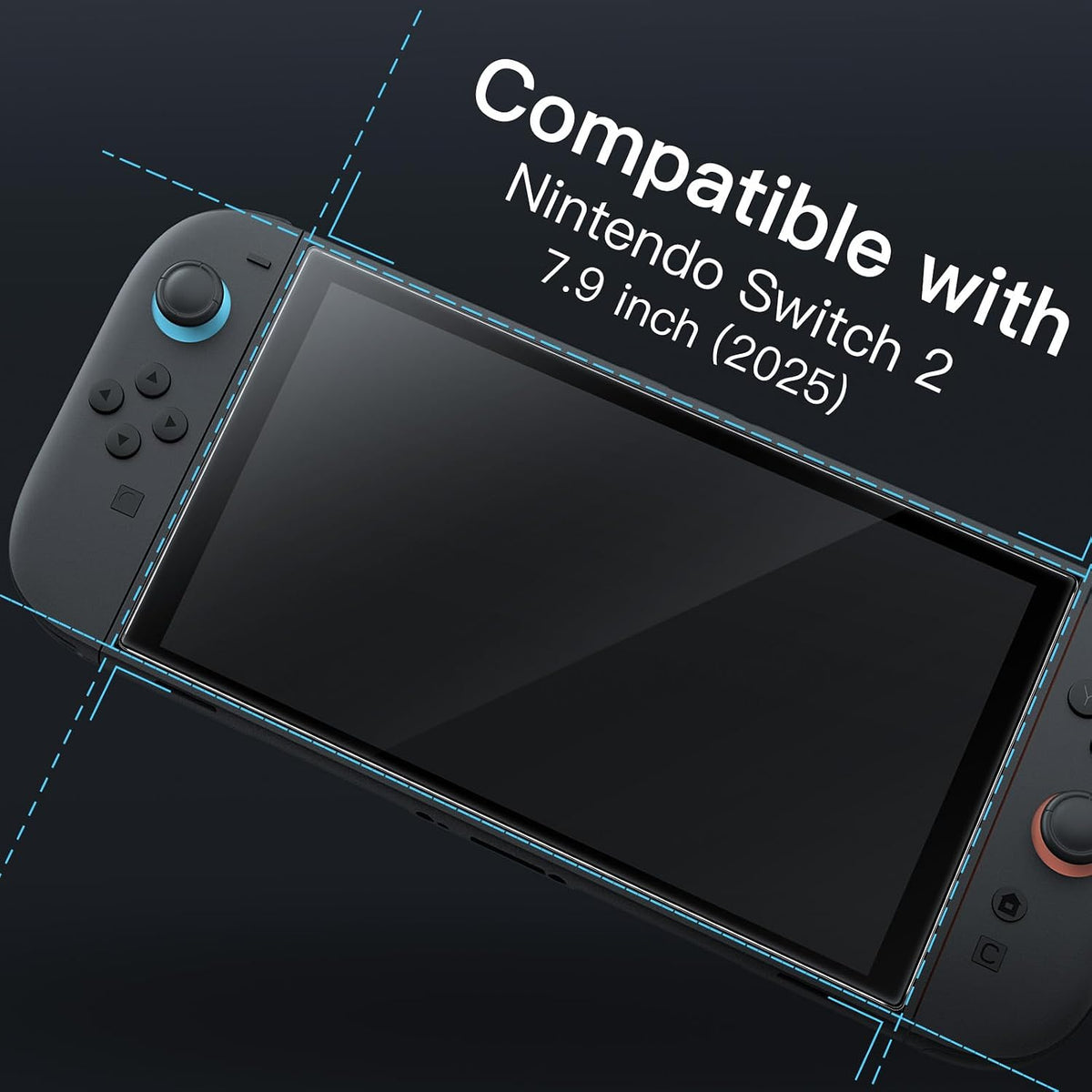 JETech Screen Protector for Nintendo Switch 2, 2-Pack