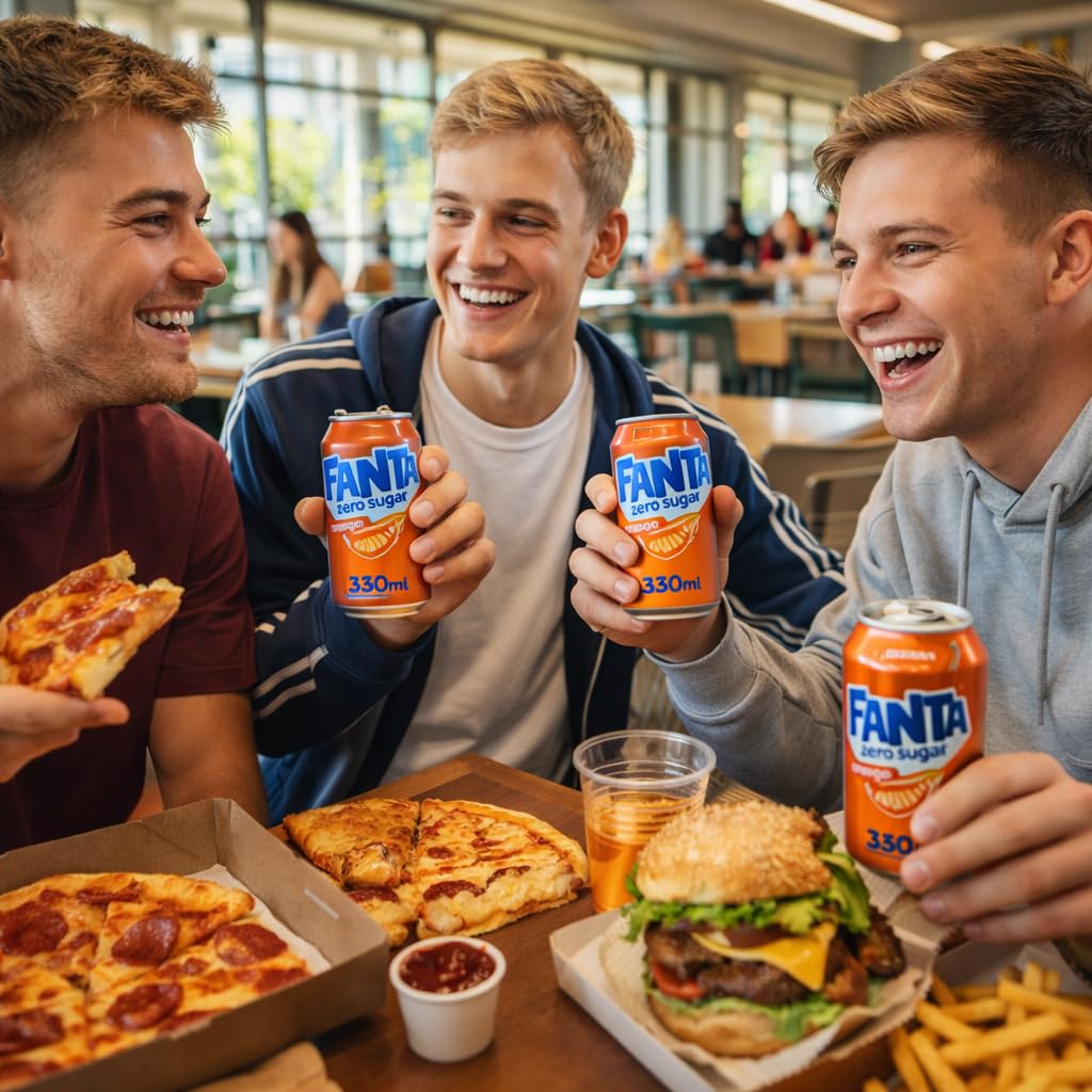 Fanta Fruit Twist Soft Drink Cans, 8 x 330 mL