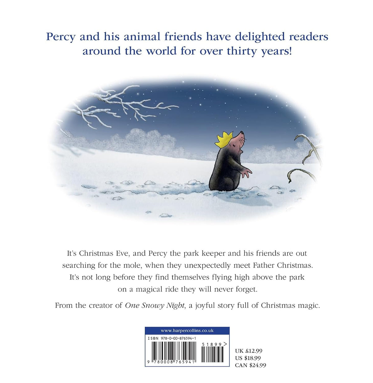 One Christmas Eve: A brand-new picture book about Percy the Park Keeper for 2026. The perfect Christmas gift for toddlers and kids aged 3+