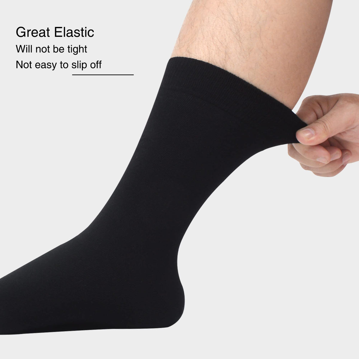 WeciBor Men's Bamboo Seamless Socks 6/12 Pack