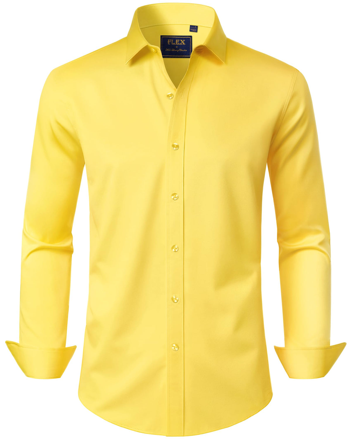 J.VER Men's Long Sleeve Stretch Dress Shirt Non Iron Casual Business Formal Shirts S-6XL