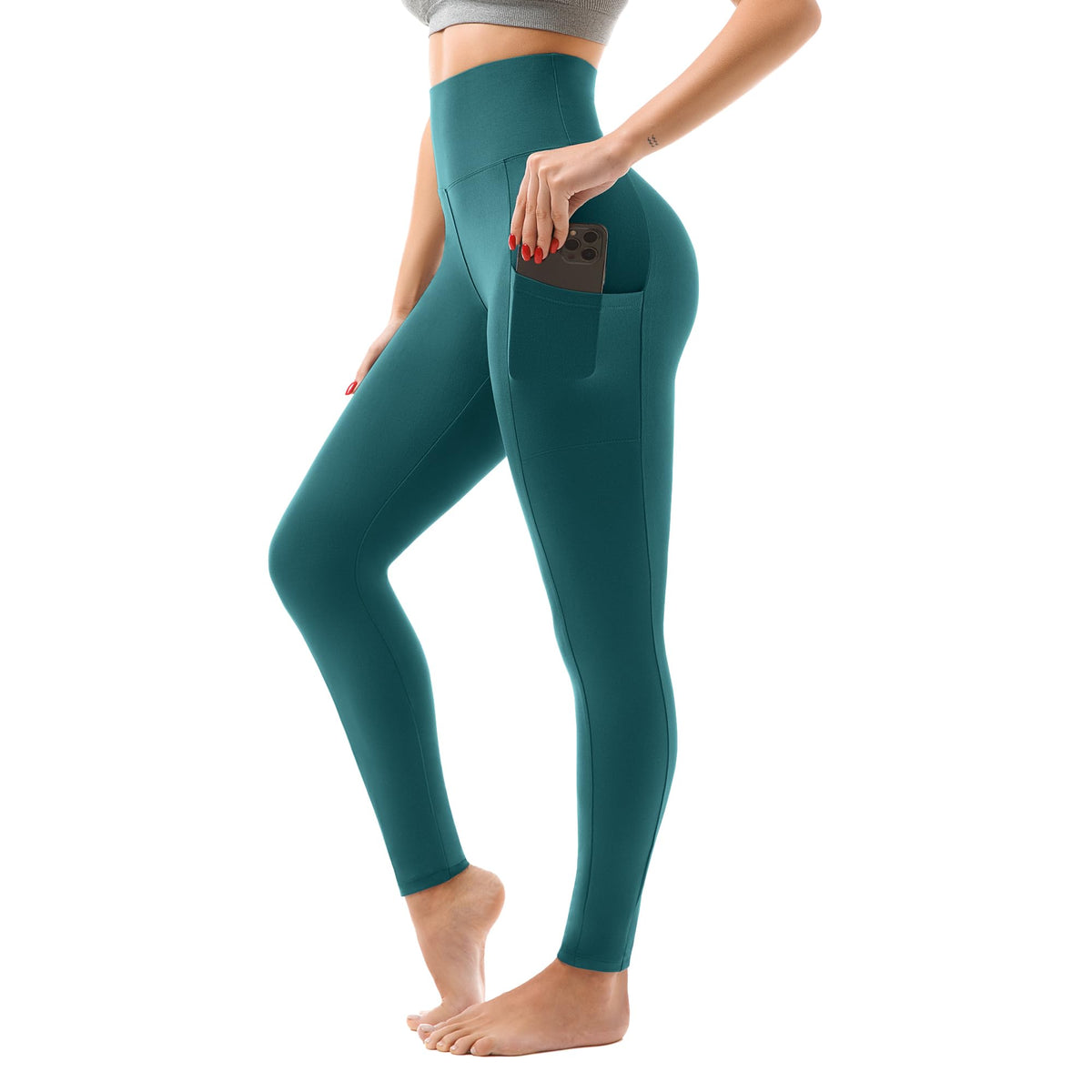 SINOPHANT Womens Leggings with Pockets High Waisted