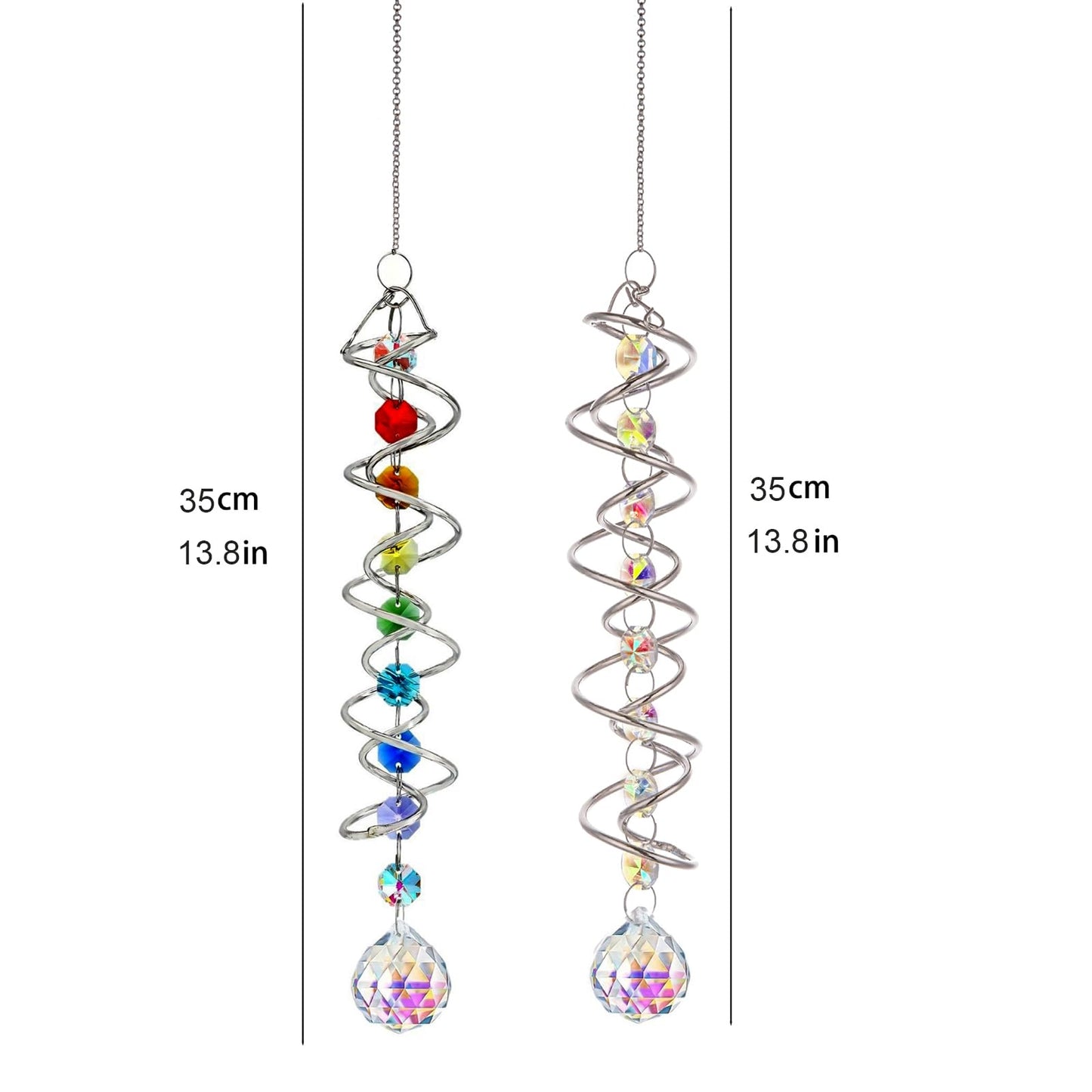 240PCS DIY Sun Catchers Making Kits for Adults, Crystal Suncatchers Kit with Colourful Prism Pearl Rainbow Maker for Windows, Hanging, Indoor, Outdoor, Garden Decor (Silver)