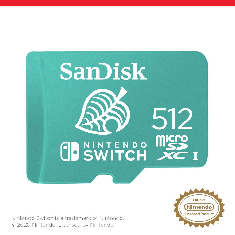 SANDISK microSD Card 128GB, Super Mario Super Mushroom Edition