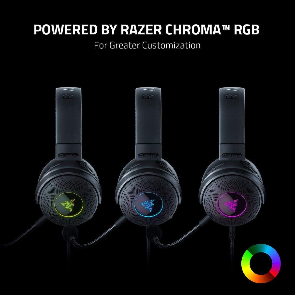 Razer Kraken V3 X USB - Wired USB Gaming Headset (ultra-lightweight at 285g, TriForce 40mm drivers, HyperClear Cardioid Microphone, 7.1 surround sound, Chroma RGB) Black