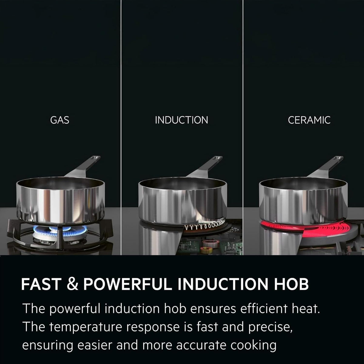 AEG Induction Hob IKB64401FB, 59 cm, 4 Zones