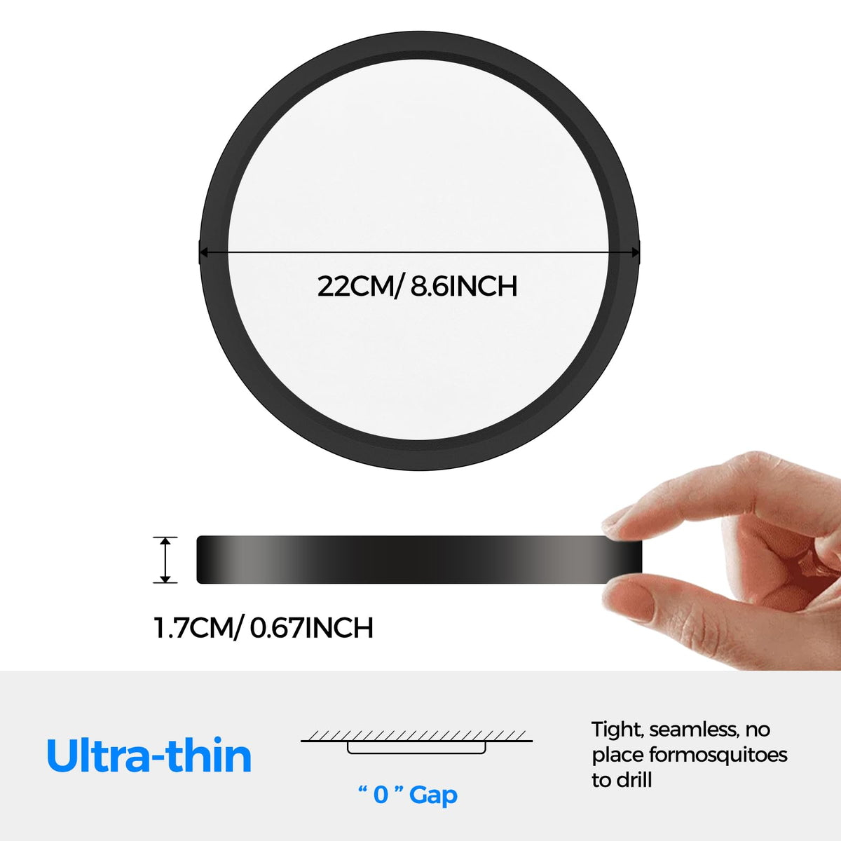 Peasur Bathroom Light, 3000K/3500K/4000K/5000K/6500K 5 Color Temperature
