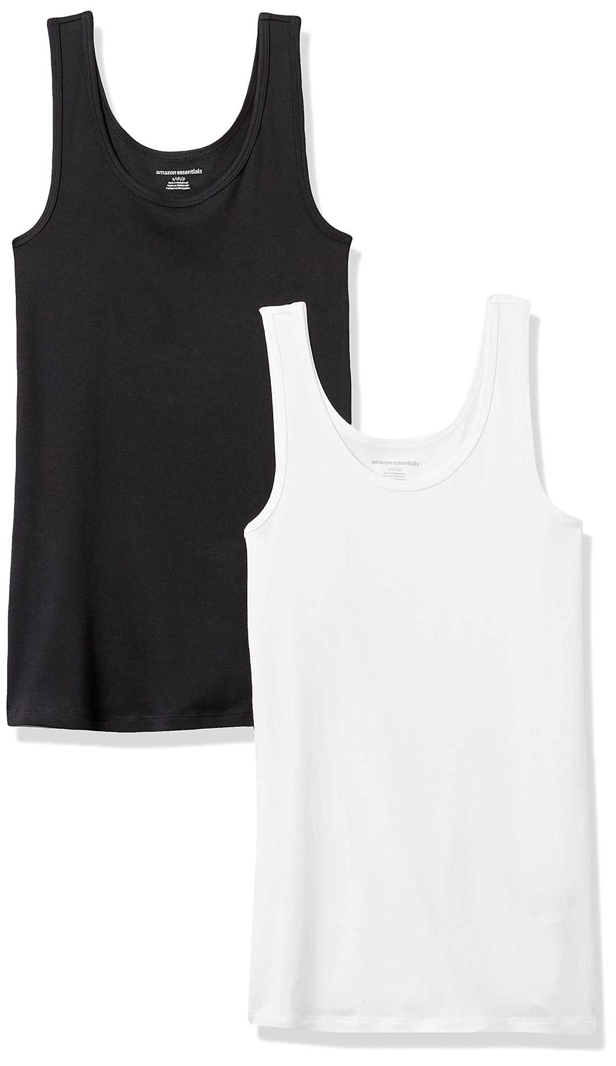 Amazon Essentials Women's Slim-Fit Vest, Pack of 2