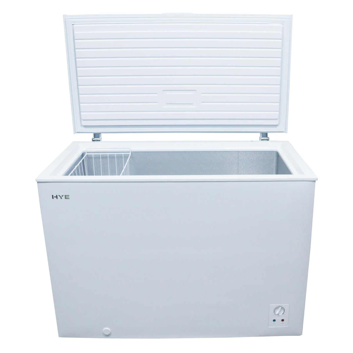 HYE Chest Freezer - 205L Capacity, Freestanding Design, Black