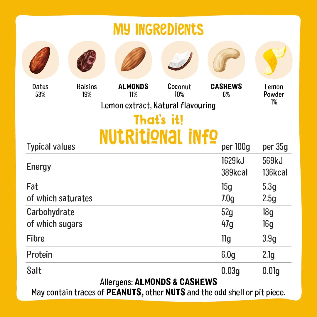 Nakd Bakewell Tart Natural Fruit & Nut Bars - Vegan - Gluten Free - Healthy Snack, 35 g (Pack of 18)