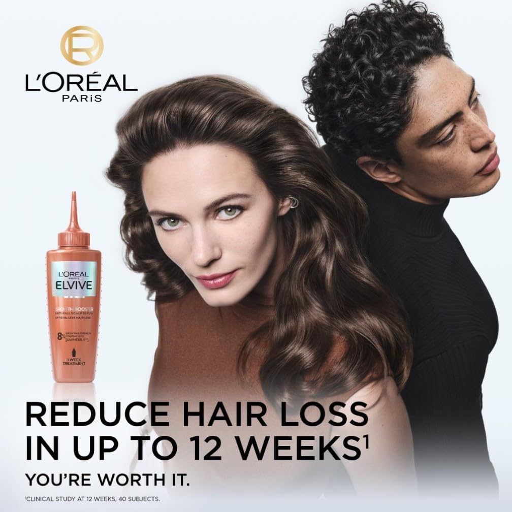 L'Oréal Paris Elvive Growth Booster Hair Growth Serum, Anti Hair Loss 102ml